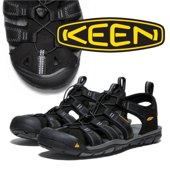 Keen Other - KEEN | Clearwater CNX Sandals | Black / Yellow | Men 9.5 / Women 11